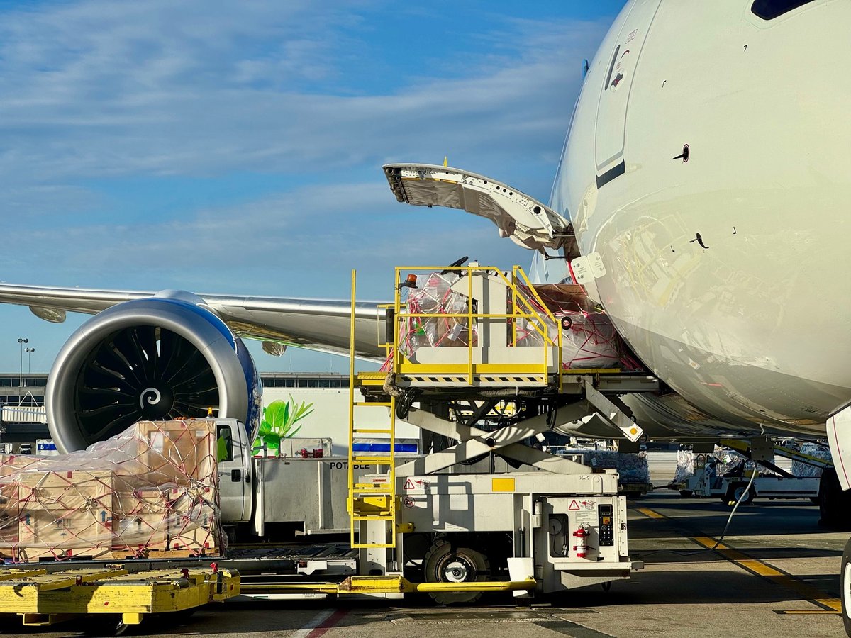 Cargo aircraft operations at commercial airport